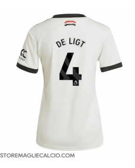 Manchester United Matthijs de Ligt #4 Maglia Gara Terza Repliche 2024-25 Donna Maniche Corte Manchester United Matthijs de Ligt #4 Maglia Gara Terza Repliche 2024-25 Donna Maniche Corte